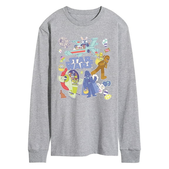 Star Wars - Easter Sticker - Men's Long Sleeve Graphic T-Shirt