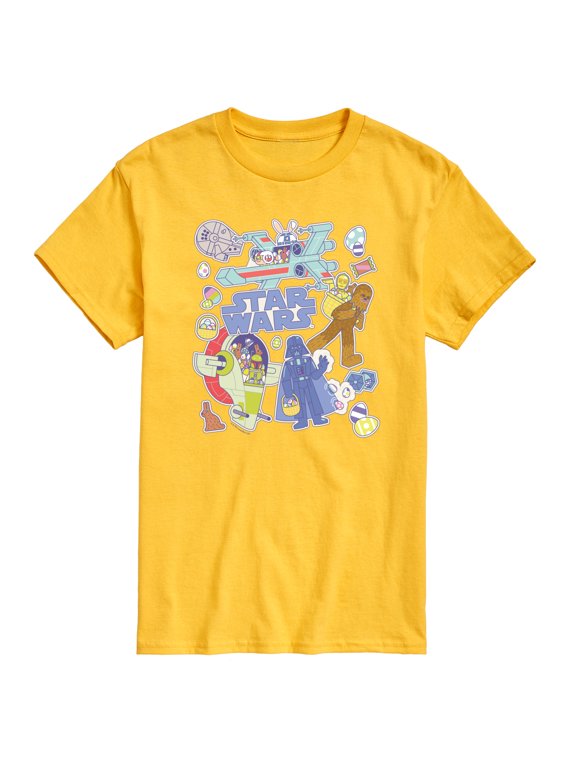 - Easter Sticker Men's Short Sleeve Graphic T-Shirt