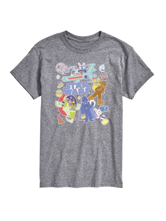 - Easter Sticker Men's Short Sleeve Graphic T-Shirt