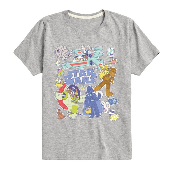 Star Wars - Easter Sticker - Toddler And Youth Short Sleeve Graphic T-Shirt