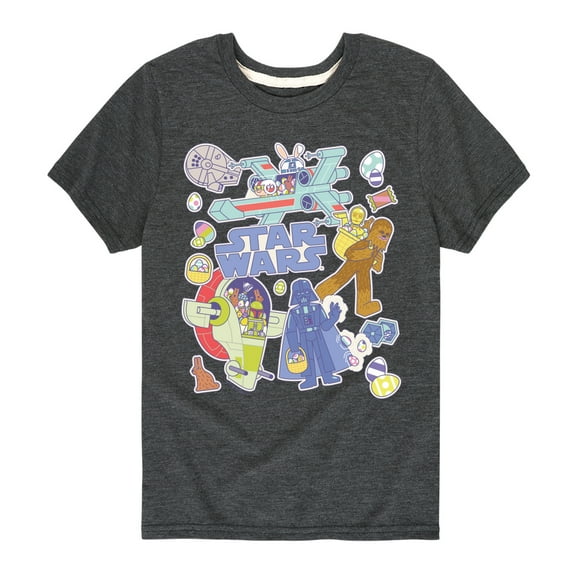Star Wars - Easter Sticker - Toddler And Youth Short Sleeve Graphic T-Shirt