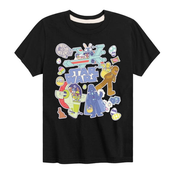 Star Wars - Easter Sticker - Toddler And Youth Short Sleeve Graphic T-Shirt