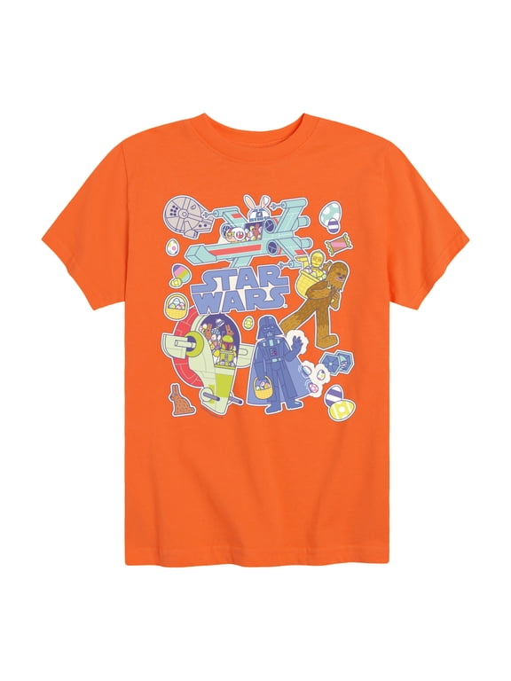 - Easter Sticker Boys' Short Sleeve Graphic T-Shirt