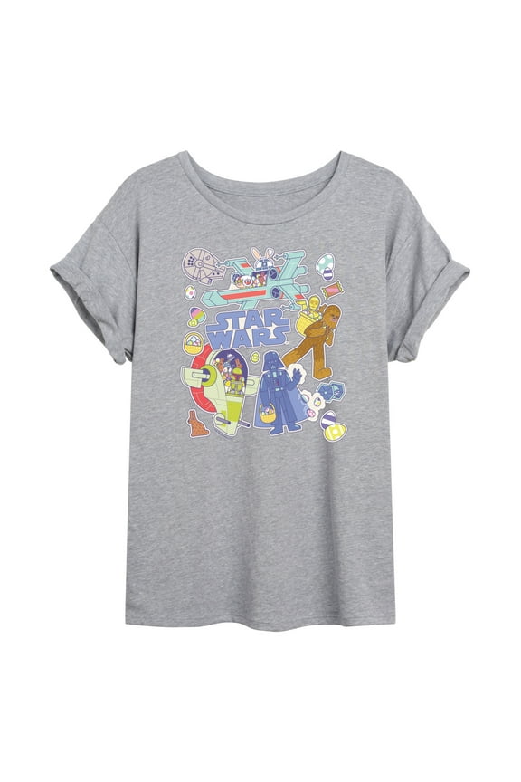 - Easter Sticker - Women's Oversized Graphic T-Shirt