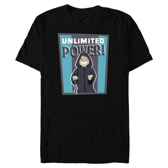 Star Wars Emperor Palpatine Darth Sidious Unlimited Power - Short Sleeve Blended T-Shirt for Adults - Customized-Black