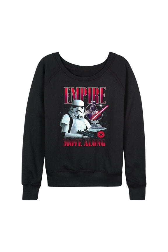 - Empire Collage - Women's French Terry Pullover Long Sleeve Shirt