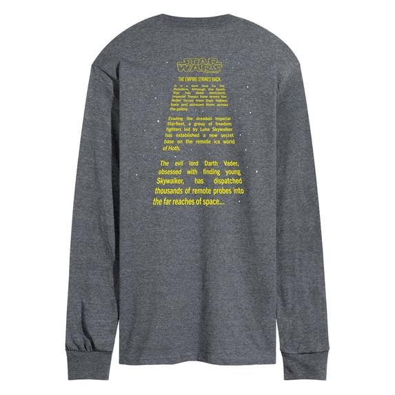 Star Wars - Empire Strikes Back Crawl - Men's Long Sleeve Tee