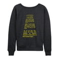 thumbnail image 1 of Star Wars - Empire Strikes Back Crawl - Women's French Terry Pullover Long Sleeve Shirt, 1 of 4