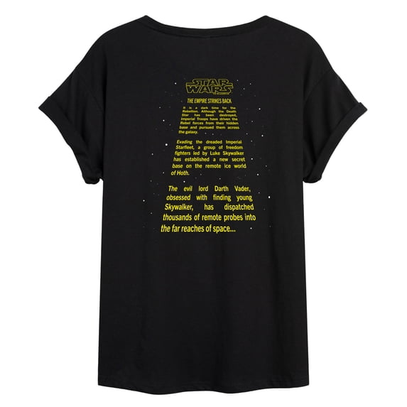 Star Wars - Empire Strikes Back Crawl - Women's Oversized Tee