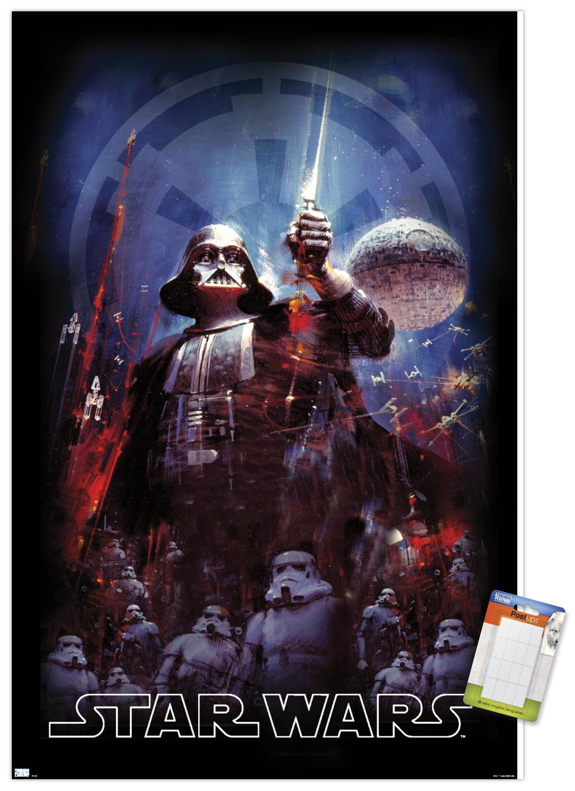 Star Wars: Empire Strikes Back - Empire Illustration Wall Poster, 22.375" x 34"