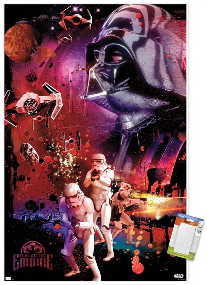 Star Wars: Empire Strikes Back - Empire Wall Poster, 14.725" x 22.375"