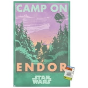 Star Wars: Endor - Camp On Endor Wall Poster with Pushpins, 22.375" x 34"