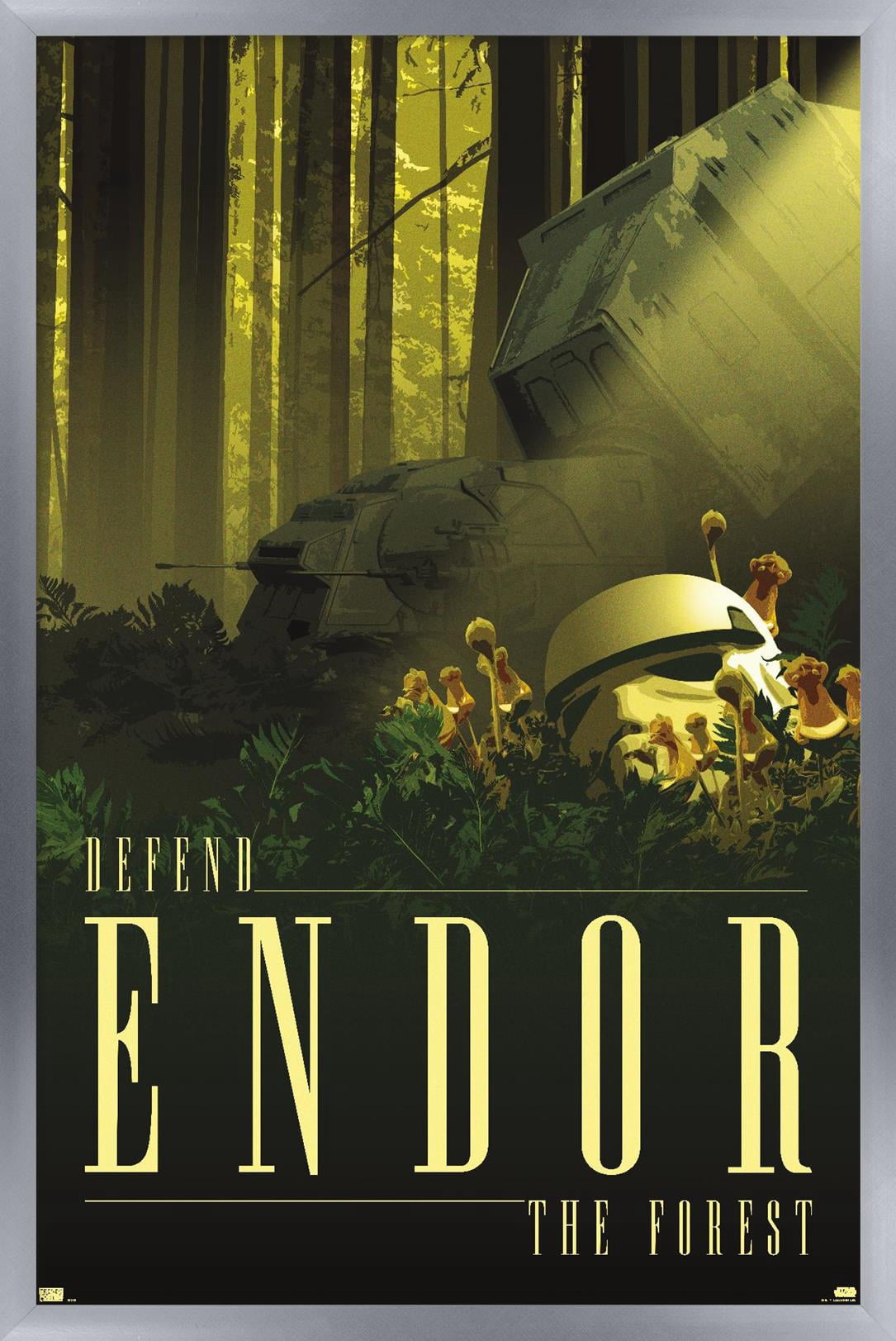 Star Wars: Endor - See the Forest by Russell Walks Wall Poster, 14.725" x 22.375" Framed