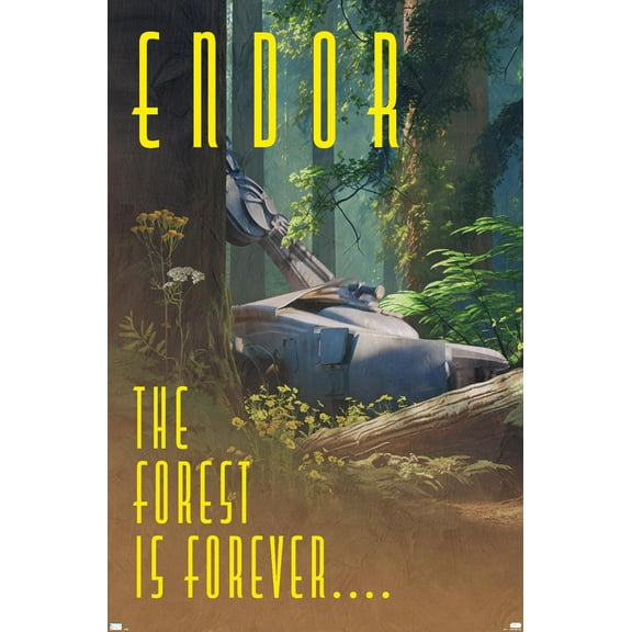 Star Wars: Endor - Visit Endor by Russell Walks 23 Wall Poster, 22.375" x 34"