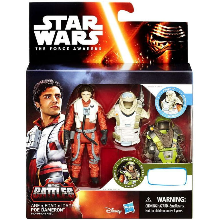 Poe Dameron With Resistance X-Wing Fighter The Force Awakens