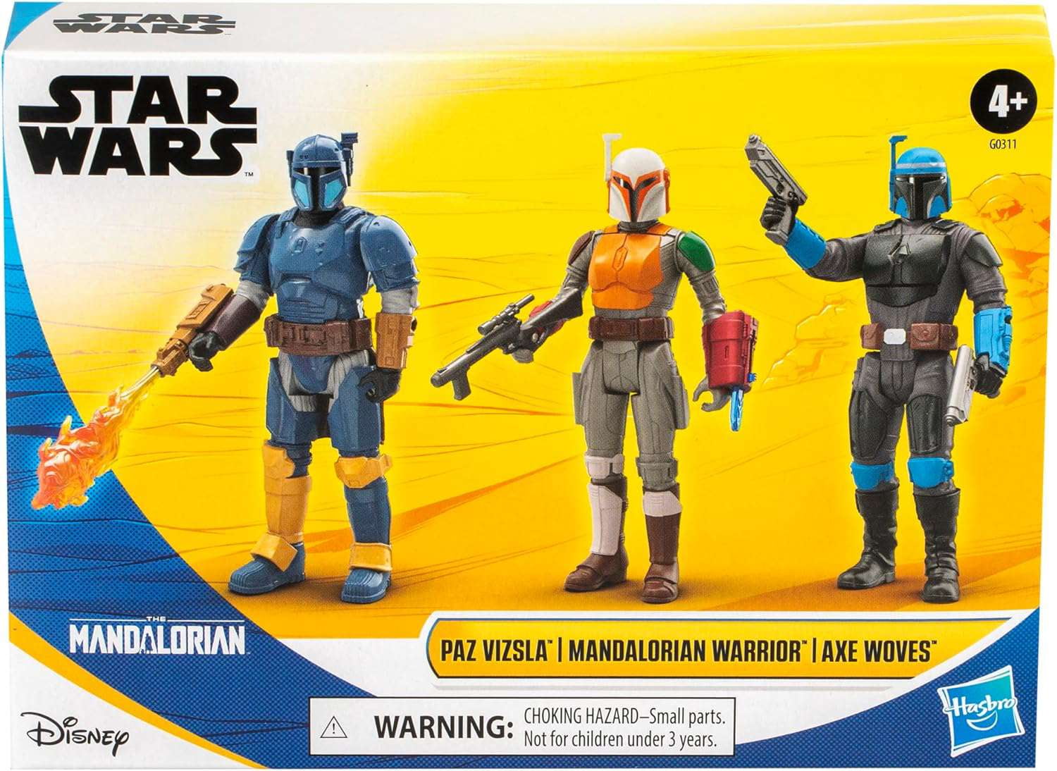 Star Wars Epic Hero Series Unite The Clans Action Figure 3-Pack (Paz Vizsla, Mandalorian Warrior \u0026 Axe Woves)