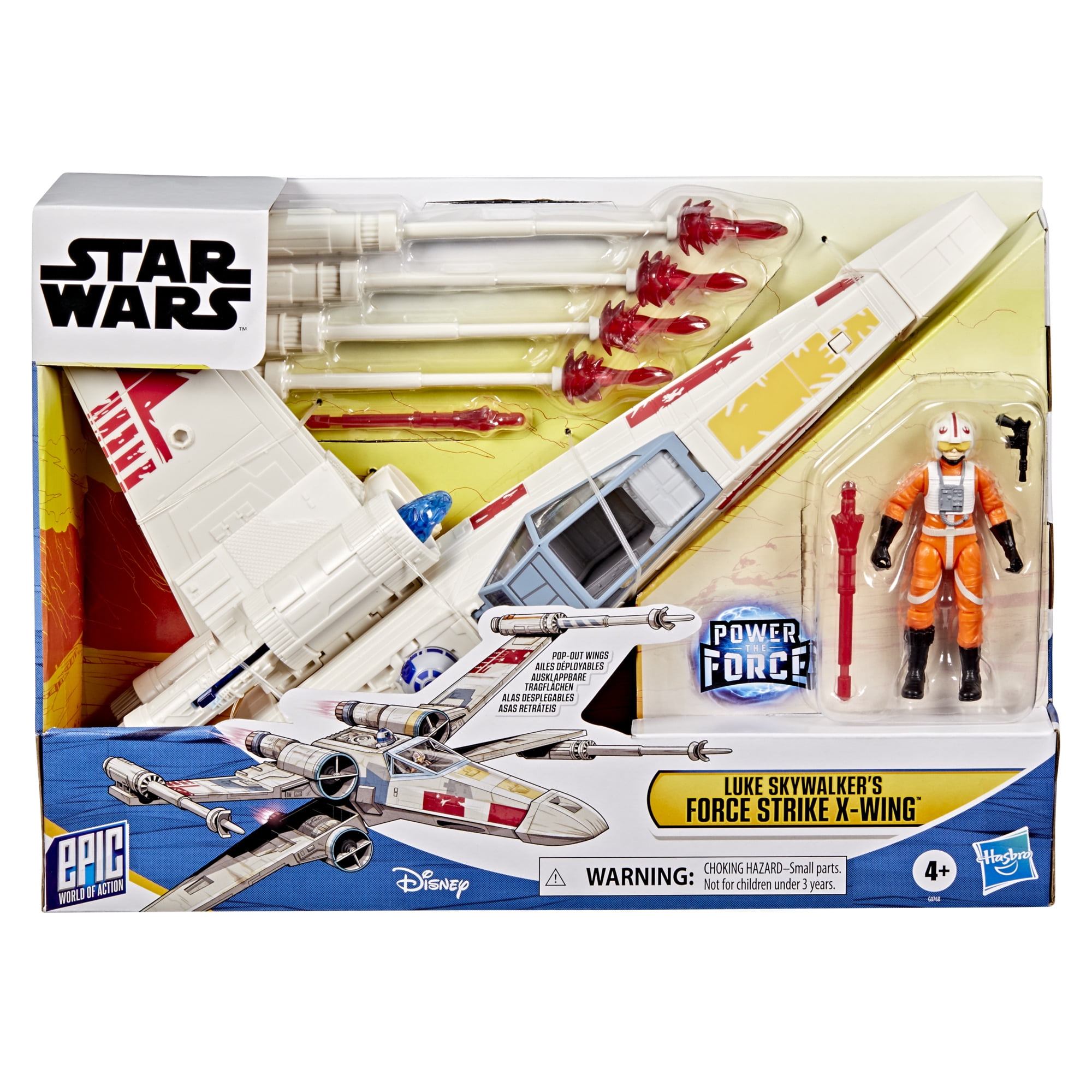 Star Wars Epic World of Action Luke Skywalker's Force Strike X-wing, Star Wars Toys