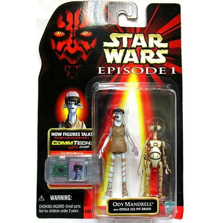 Star Wars 1999 Episode I Basic Ody Mandrell & OTOGA 222 Pit Droid Action Figure 2-Pack