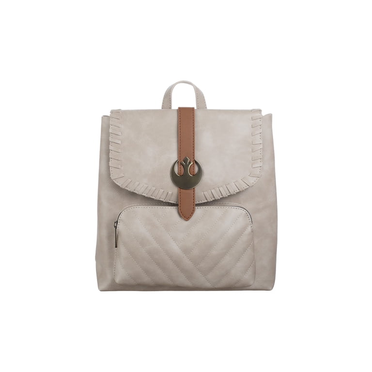 Bioworld Star Wars Episode 9 Rey Taupe Faux-Leather Crossbody Backpack Star Wars Episode 9 Rey Mini Convertible Backpack Bag Faux  main image 2