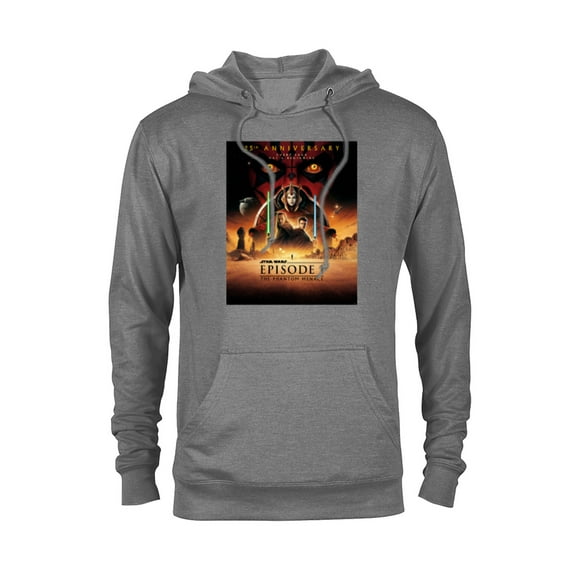 Star Wars Episode I 25th Anniversary Official Movie Poster- Pullover Hoodie for Adults - Customized-Athletic Heather