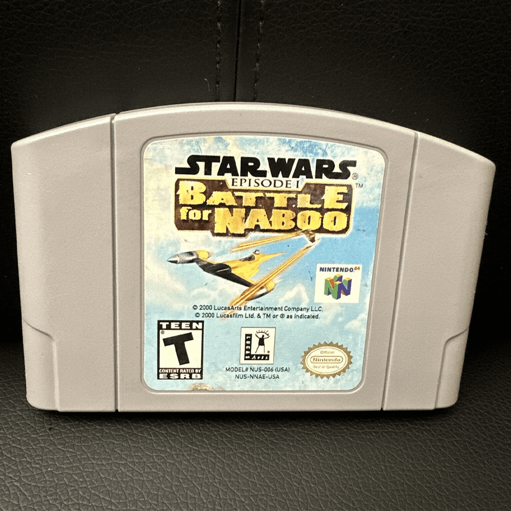 Star Wars Episode I Battle for Naboo Games Cartridge Card for N64 US Version