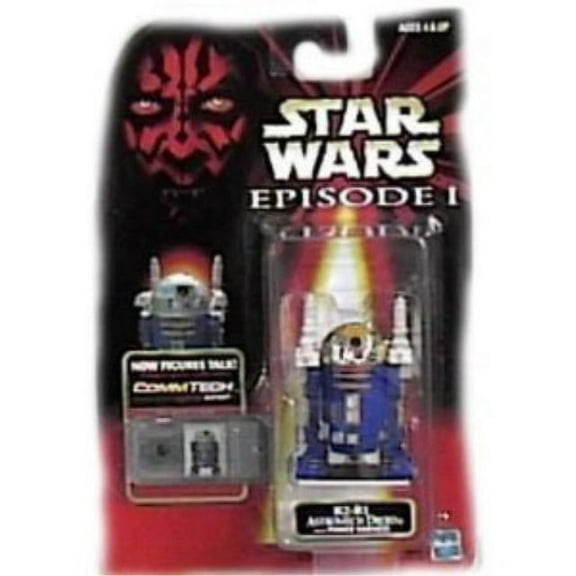 Star Wars Episode I Commtech Chip R2-b1 Astromech Droid with Power Harness Collectible Figure