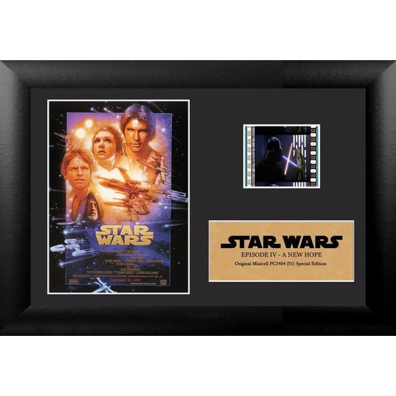 Star Wars Episode IV A New Hope Authentic Minicell FilmCells Framed Desktop Presentation USFC2404