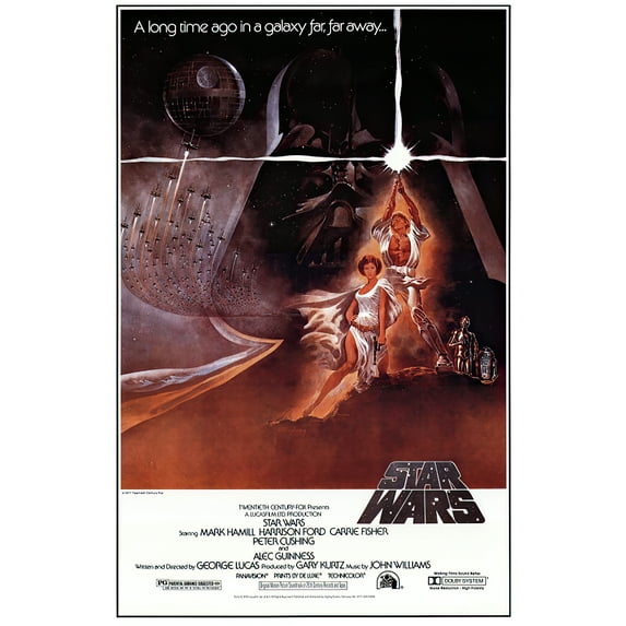 Star Wars: Episode IV - A New Hope - Movie Poster (Style A) (Size: 27" X 40")