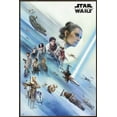 thumbnail image 1 of Star Wars: Episode IX - The Rise Of Skywalker - Framed Movie Poster (Rey & Friends - Version 2) (Size: 24" X 36") (Antique Copper / Gold Aluminum Frame), 1 of 6