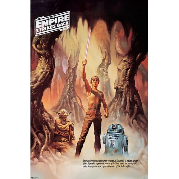 Star Wars: Episode V - The Empire Strikes Back (1980) - Degobah Illustration Wall Poster, 14.725" x 22.375"