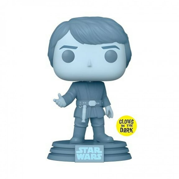 Star Wars Episode VI Return of The Jedi: Holographic Luke Skywalker 40th Anniversary Glow in The Dark Funko POP! Vinyl
