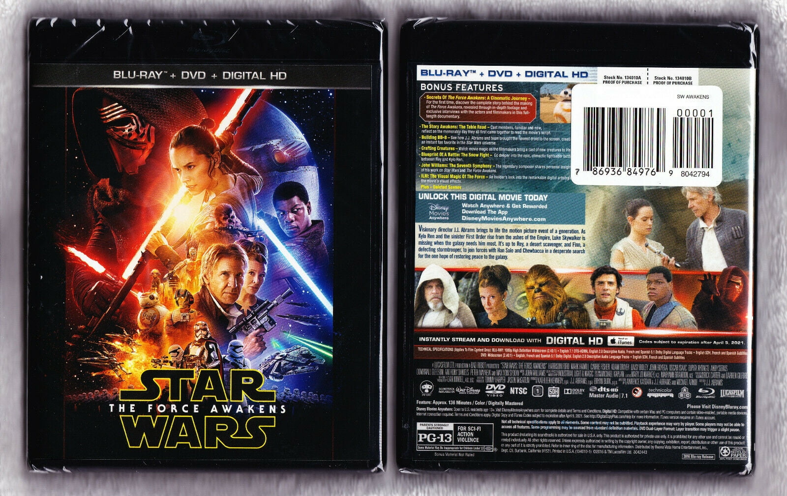 Star Wars: Episode VII: The Force Awakens (Blu-ray + DVD) Star Wars: Episode VII: The Force Awakens (Blu-ray + DVD)