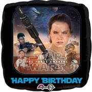 Star Wars Episode VII the force Awakens Happy Birthday Foil Balloon