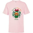 thumbnail image 1 of Star Wars Ewok Christmas May Your Holiday Spirit Endor Cute - Short Sleeve T-Shirt for Kids - Customized-Soft Pink, 1 of 5