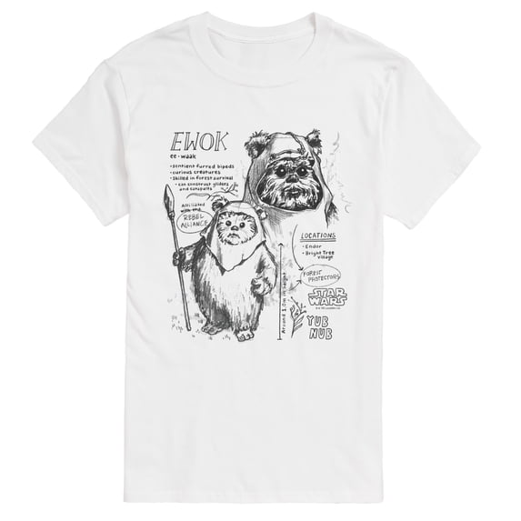 Star Wars - Ewok Field Guide - Men's Short Sleeve Graphic T-Shirt