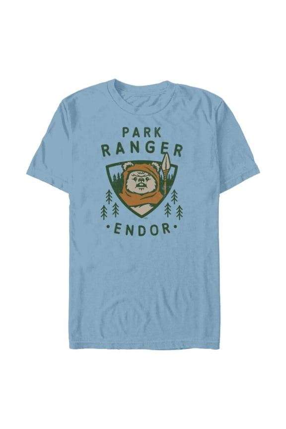 Ewok Park Ranger Endor - Short Sleeve Blended T-Shirt for Adults - Customized-Ocean Blue