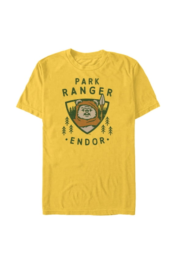 Ewok Park Ranger Endor - Short Sleeve Blended T-Shirt for Adults - Customized-Yellow
