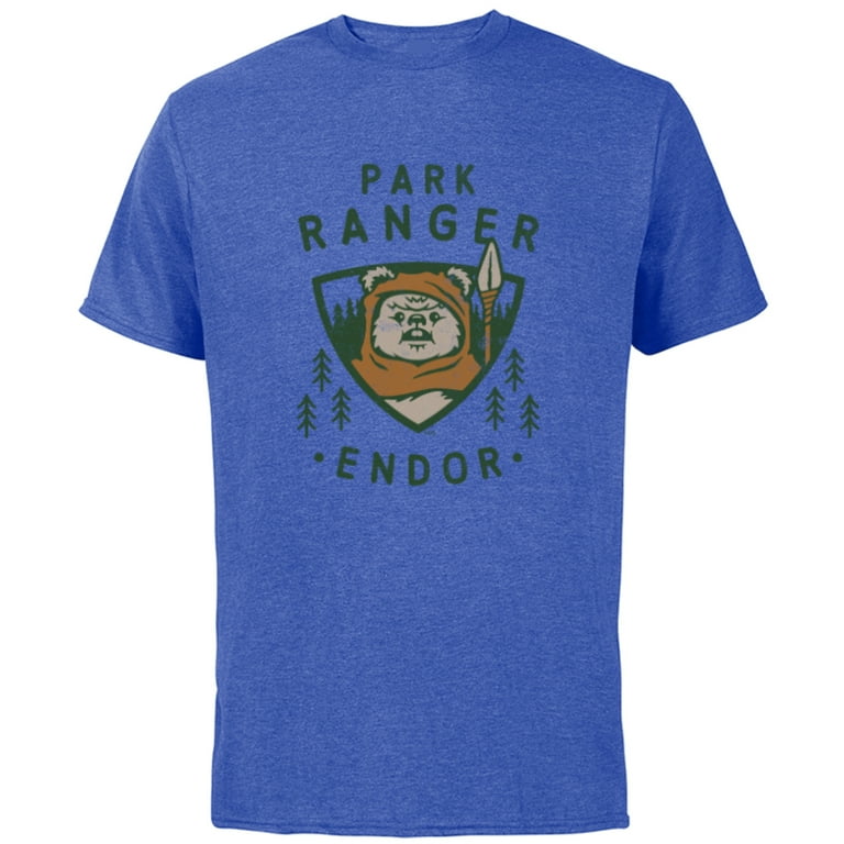 Star Wars Ewok Park Ranger Endor Short Sleeve Cotton T-Shirt for