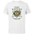 thumbnail image 1 of Star Wars Ewok Park Ranger Endor - Short Sleeve Cotton T-Shirt for Adults - Customized-White, 1 of 5