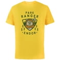 thumbnail image 1 of Star Wars Ewok Park Ranger Endor - Short Sleeve Cotton T-Shirt for Adults - Customized-Yellow, 1 of 5