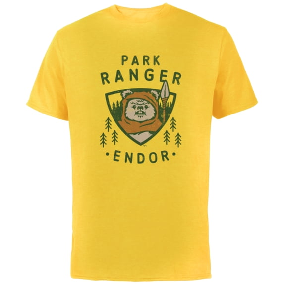 Star Wars Ewok Park Ranger Endor - Short Sleeve Cotton T-Shirt for Adults - Customized-Yellow