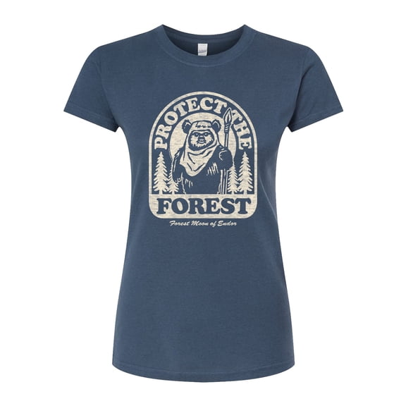 Star Wars - Ewok Protect The Forest - Juniors Fitted Tee