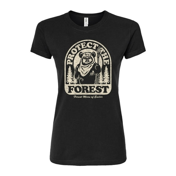 Star Wars - Ewok Protect The Forest - Juniors Fitted Tee