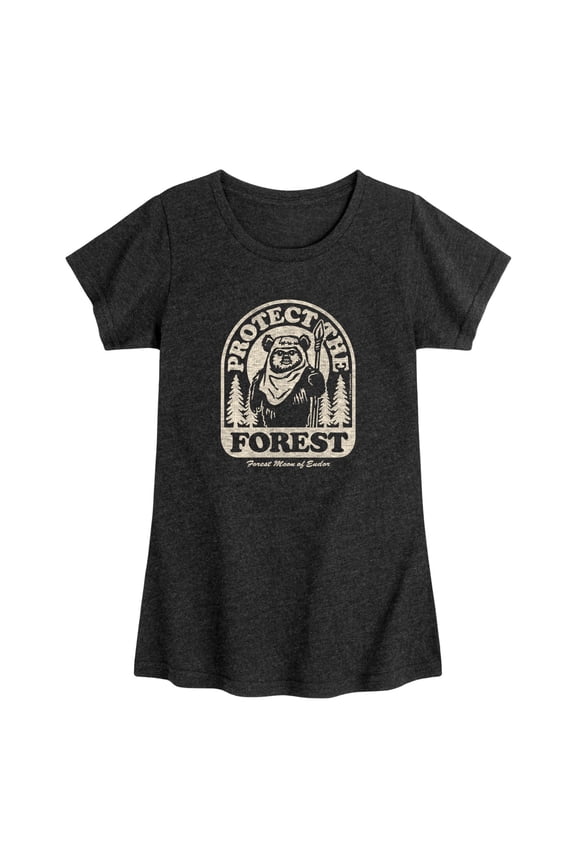 - Ewok Protect The Forest - Toddler Girls Fitted Short Sleeve T-Shirt
