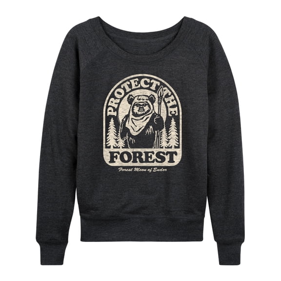 Star Wars - Ewok Protect The Forest - Women's French Terry Pullover Sweatshirt