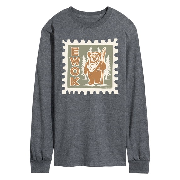 Star Wars - Ewok Stamp - Men's Long Sleeve Graphic T-Shirt