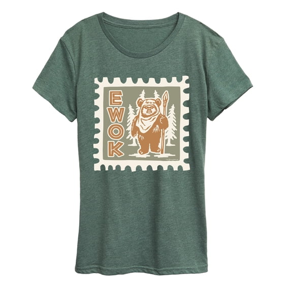 Star Wars - Ewok Stamp - Women's Short Sleeve Graphic T-Shirt
