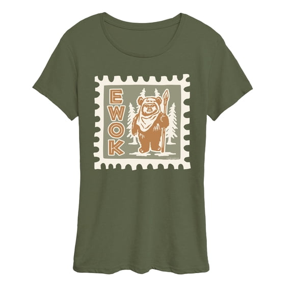 Star Wars - Ewok Stamp - Women's Short Sleeve Graphic T-Shirt