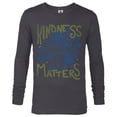 thumbnail image 1 of Star Wars Ewok Wicket Kindness Matters Earth Day Distressed - Long Sleeve T-Shirt for Men - Customized-Charcoal Heather, 1 of 5