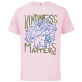 thumbnail image 1 of Star Wars Ewok Wicket Kindness Matters Earth Day Distressed - Short Sleeve Cotton T-Shirt for Adults - Customized-Soft Pink, 1 of 5